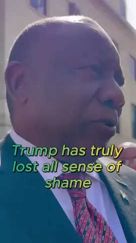 Trump has truly lost all sense of shame#usa #celebrity #foryou #fyp #tiktok #trump #ramaphosa 
