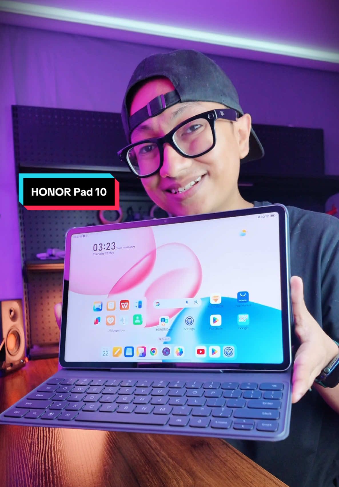 HONOR Pad 10 first look ! Battery 10100mAh screen 12.1inch ! Perfect for works and play 🤯 @HONOR @HONOR Malaysia  #eizuwan #fulamak #HONORPad10 #tablet #techtok