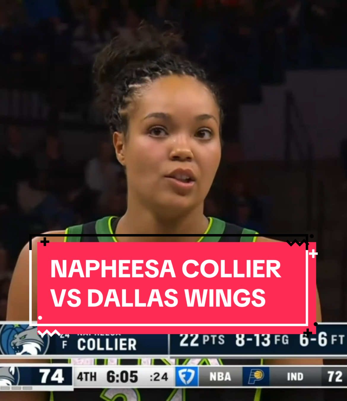 Napheesa Collier vs Dallas Wings • 28 points  • 8 rebounds  • 2 steals • 8/13 FG #basketball #Basketballhighlights #ball #WNBA #minnesotalynx #napheesacollier 