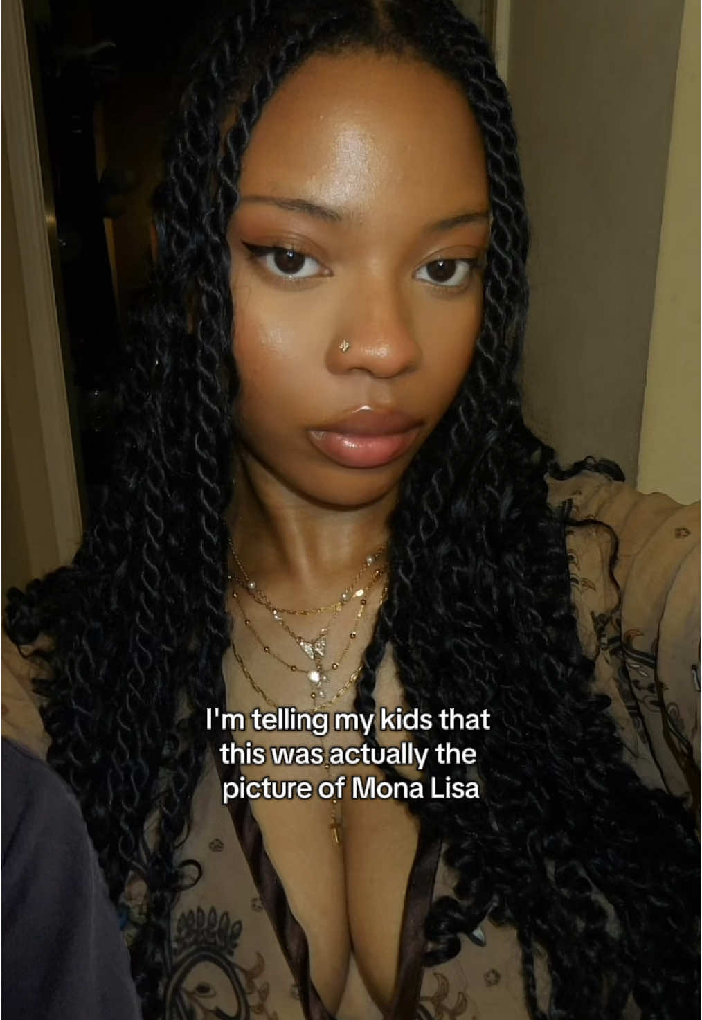 Telling my kids I WAS Mona Lisa 