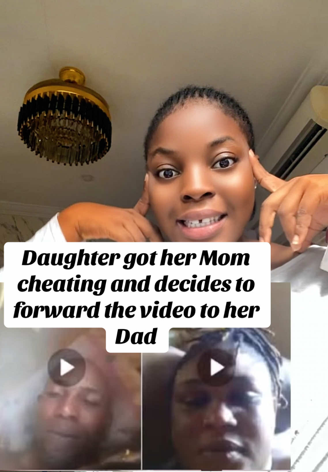 Daughter went through her Moms phone and found out her mother was cheating and decides to forward the video to her Dad #nigeriatiktok🇳🇬🇳🇬🇳🇬 #nigeria #blowthisupforme #goviral #fyp #cheatingcouples #couple #cheatingwife #cheatingscandal 