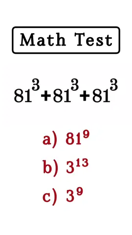 Comment your answer 👍  Share with your friends 🚀 Follow for daily updates 🎁 #math #mathskills #mathtricks #mathchallenge #mathquiz #mathtest #mathteacher #mathematics #fyp #foryou #foryoupage 