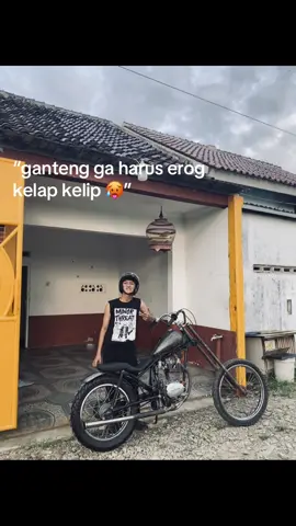 chopkam geh ga kalah ganteng si🥶 #chopper #motorcustom #chopkampunk #karat #chopperkirik #chopperhunter #chopperhits #choppertoskol #longforkchopper 