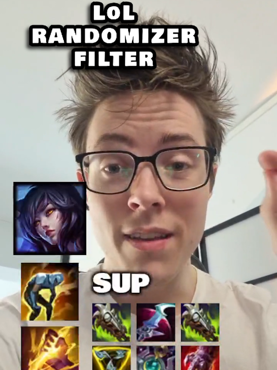 My first TikTok filter!! League Build Randomizer #filter #leagueoflegends #randomizer #funny #trizze #nami #ultimatebravery 