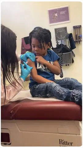 Getting shots anc be a huge challenge for kids#paidactor #kids #boy #girl #funny #funnyvideo #vaccination#scare