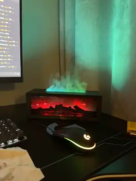 New Fireplace Flame Humidifier Essential Oil #humidifier