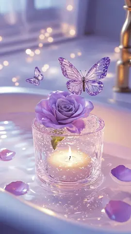 優しい光の中で、素敵なバスタイムを🌸　#AIアート  #wallpaper  #4kwallpaper  #coolwallpapers  #4klivewallpaper  #4klivewallpapers  #aiart  #flower  #flowers  #healing 