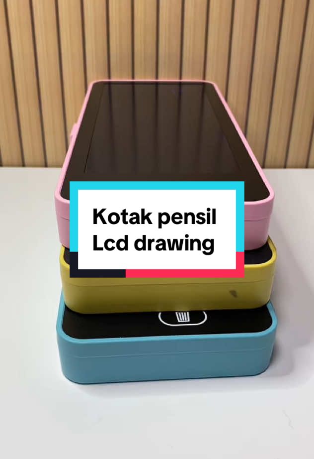 Kotak pensil lcd drawing. Multifungsi banget, bikin anak-anak jadi super kreatif.