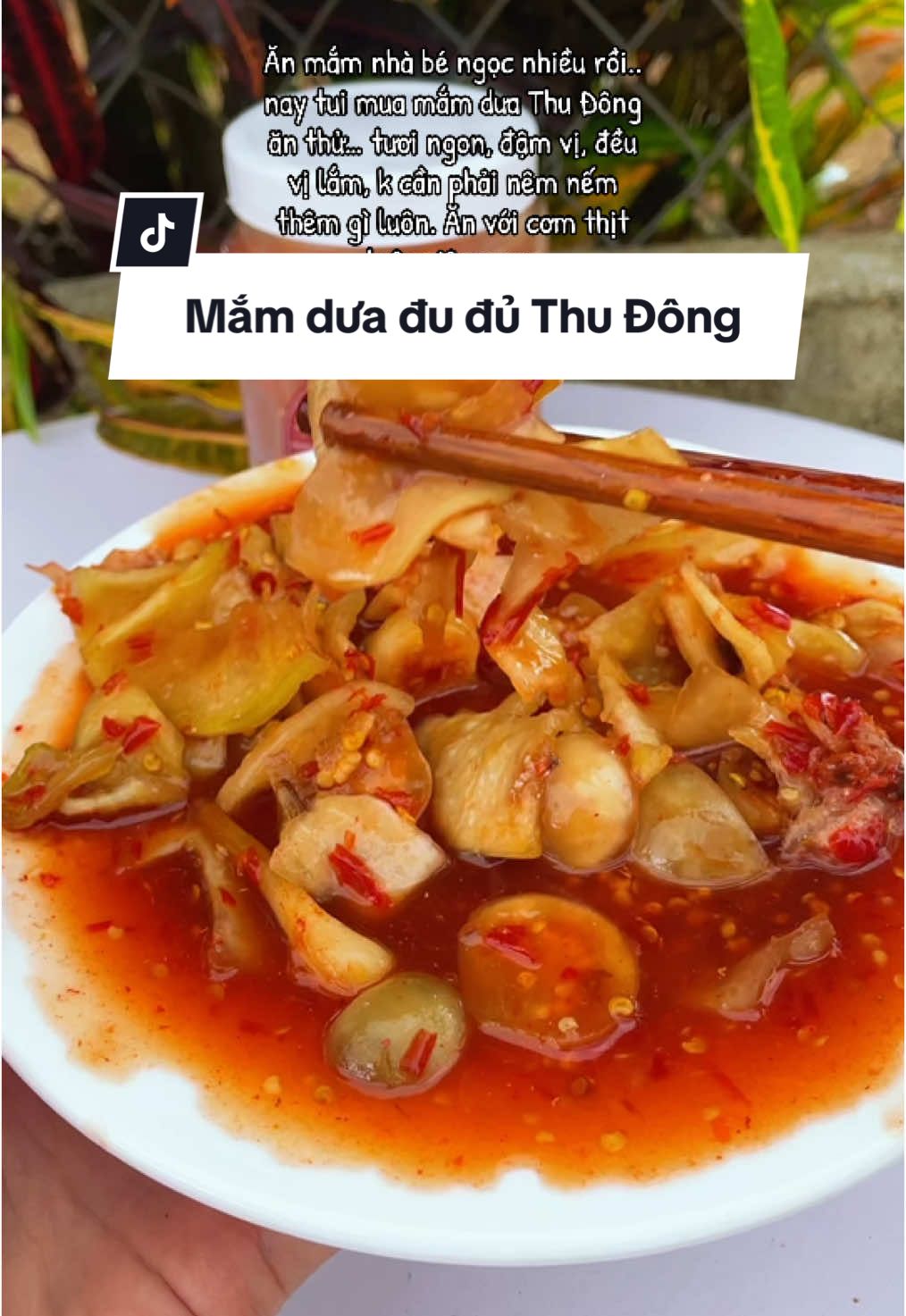 Mắm dưa đu đủ này ăn với cơm, với bún hay thịt luộc là ngon bá cháy luôn nha #mamdua #dacsanhue #monngonmoingay #monngon 