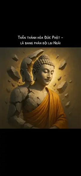 Thần thánh hóa Đức Phật – là đang phản bội lại Ngài #daophat