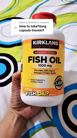 Replying to @jethfnds Marami ang nagtatanong: “Paano ito iniinom?” Simple lang—1 softgel 2x a day after meals! Perfect sa heart health, brain function, at joints! #KirklandFishOil para sa daily wellness mo. Add to cart na habang available pa! #KirklandFishOil #FishOilPH #HowToTake #DailyWellness   #HeartHealth #BrainBoost #JointSupport #Omega3   #FoodSupplementPH #HealthTipsPH #TikTokHealth  