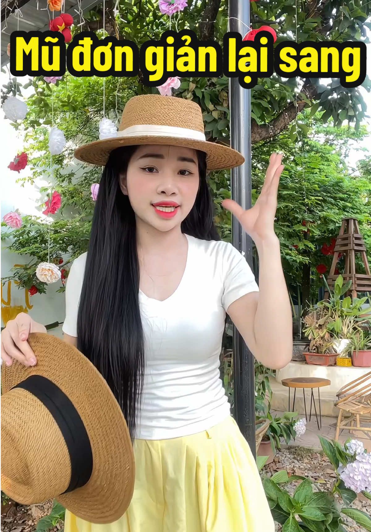 cứ mũ đơn giản lại sang #mucoi #phukienthoitrang #mu#nhungnhay 