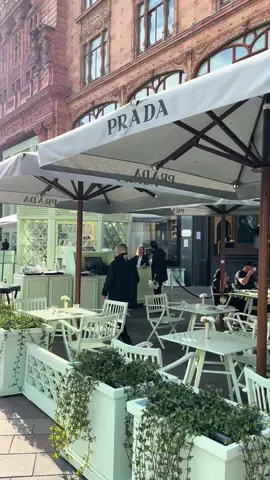 Prada caffe london☕️ #كوفيهات_لندن #برادا #لندن #سفر #اكسبلور #ترند #explore #travel #london #prada