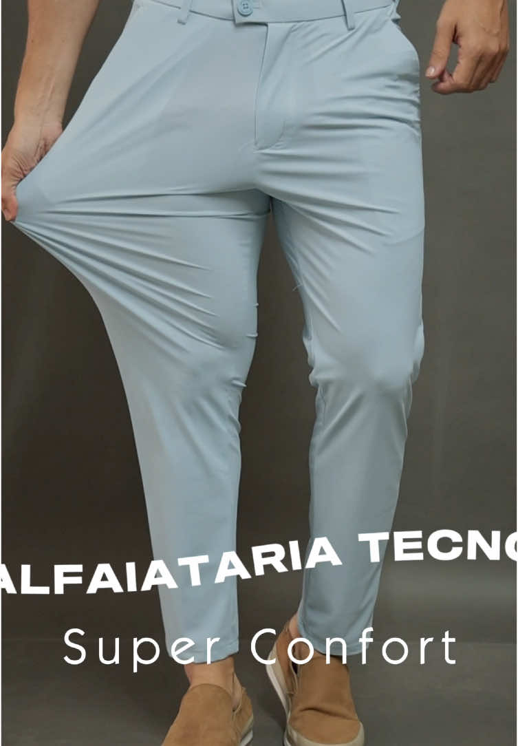 A única calça masculina que possui incríveis 25% de ELASTANO Muita elasticidade e conforto para qualquer ocasião   Desenvolvida com tecido super elástico que se adapta ao corpo sem perder o corte alinhado. Ideal para o dia a dia, eventos casuais e até ambientes de trabalho mais descontraídos. #perpochi #alfaiataria #tecnologico #modamasculina 