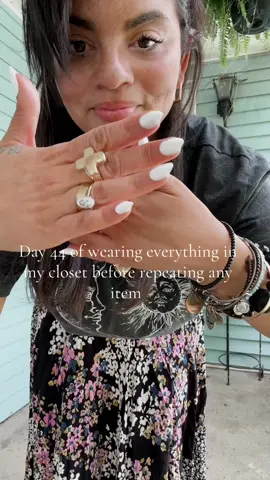 Day 44 of Sarah’s closet clean out!! What would you like to see from me when this series is over? Drop a comment! And lmk what your fave outfit has been so far! #closetcleanout #OOTD #ootdinspo #midsize #midsizefashion #midwestmom #millennialmom #momsoftiktokover30 #momtok #comfymomfit #momlife @Dry Goods USA @Amazon @Made by Mary Jewelry @Etsy @Free People outfit deets in my LTk 