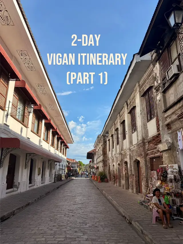 Day 1 in Vigan: 📍Checked in at Hotel Luna  📍Tried Irene's Empanada  📍Had Vangie's Ice Cream 📍Walked along Calle Crisologo 📍Visited Vigan Cathedral 📍Snacked at the food bazaar 📍Dinner at Café Leona 📍Stopped by at Plaza Padre Burgos 📍Ended the night at the Musical Fountain at Salcedo Plaza #ilocossur #vigan #vigancity #callecrisologo #viralvideo #tiktoktravels #itinerary #viganilocossur #unescoworldheritagesite #wheninilocos #ilocano #ilocanofood 
