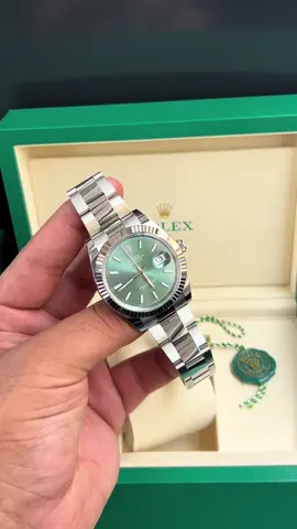 Mint green 🟢 #rolex #datejust #watches 