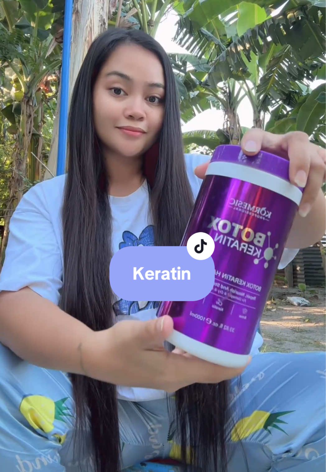 Haba na ng buhok mo te! #botoxkeratin #sulitfinds 