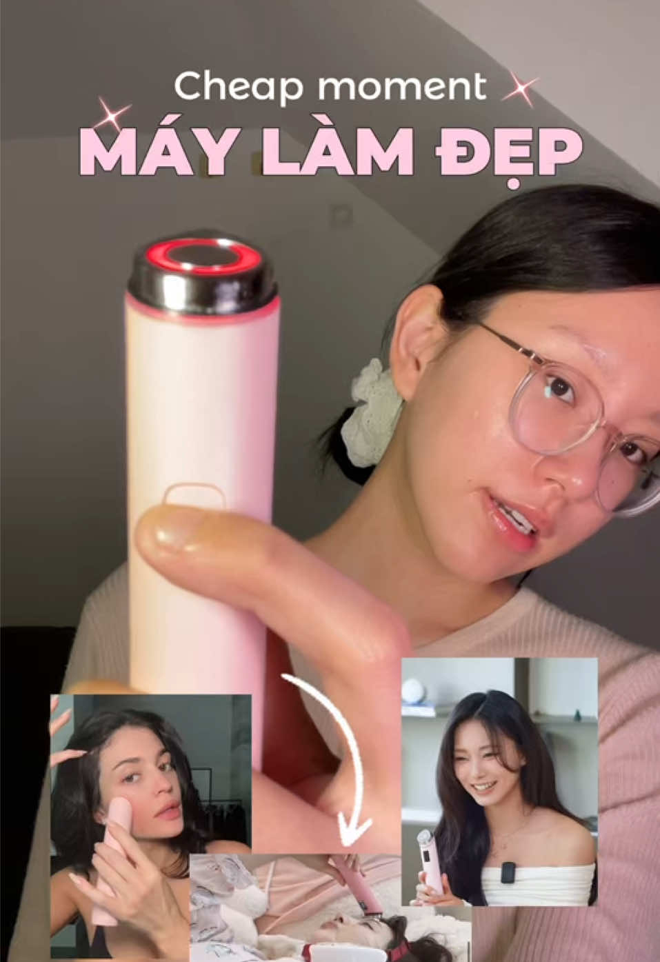 Cheap moment máy làm đẹp với các chị đẹp idol và người nổi tiếng 🩰🎀  #beauty #kbeauty #skincare #lamdep #medicube 