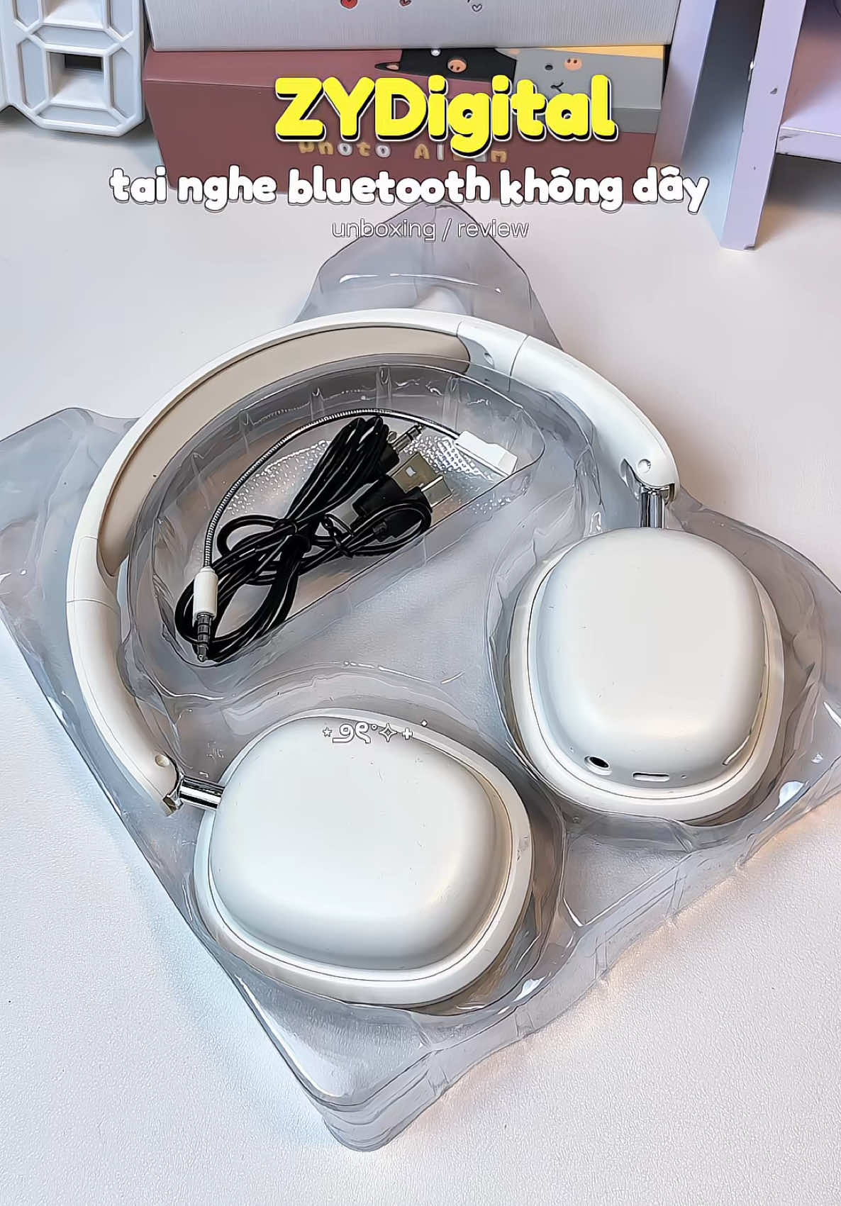 Tai nghe bluetooth không dây ZyDigital #tainghebluetooth #zydigital #headphone #bythaomi #unbox #review 
