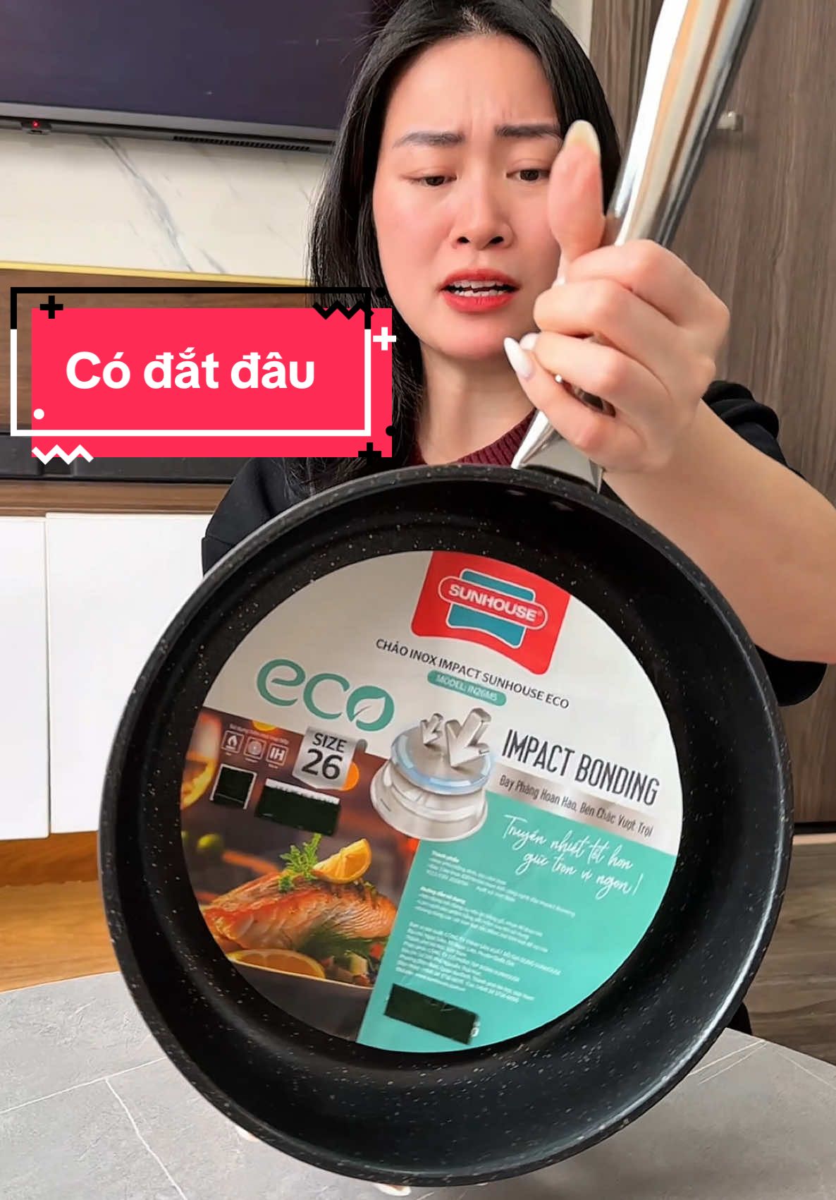 Chảo cầm chắc tay, dày dặn lắm #chaoinox #chaoinoxchongdinh 