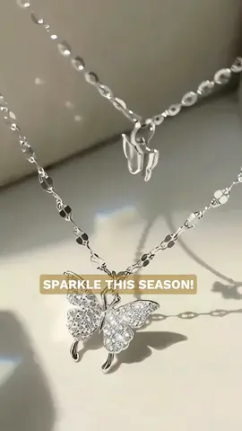 Hey beauties! 🌸 Ready to elevate your style this season? Our Sparkling Double Layer Butterfly Necklace is the perfect accessory for any occasion. Whether you're heading to a party or just enjoying a sunny day out, let this exquisite piece add a touch of elegance and sparkle to your outfit. Hand-picked by Luxe Essentials by JL, this stunning silver necklace is crafted from high-quality zinc alloy—designed to make you shine. ✨ Discover the beauty of our collection and embrace your inner butterfly! #JewelryLover #LuxeEssentials #SummerStyle #SparkleAndShine #ButterflyEffect