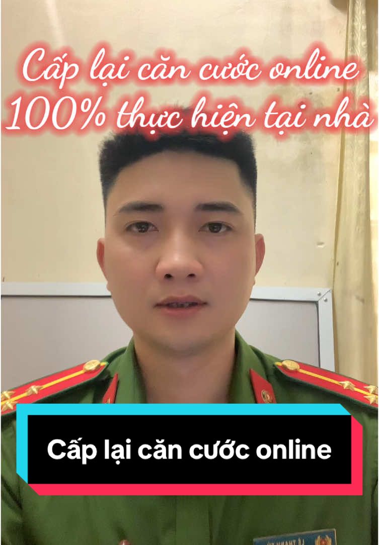 Cấp lại căn cước online 2025, 100% thực hiện tại nhà👮‍♂️ #tucongan #vneid #dvc #cancuoc 