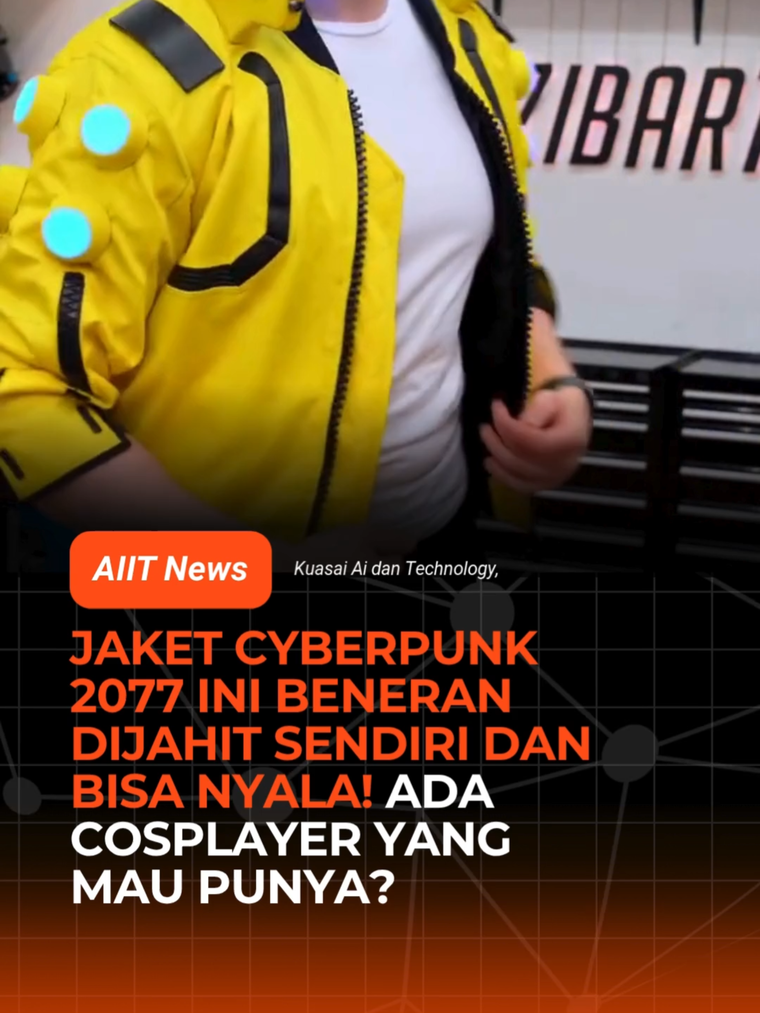 Kreator zibartas_cosplay bikin ulang jaket “Denki-shin Thermoset Hybrid Crystaljock” dari Cyberpunk 2077 secara full custom! Dirancang dari nol pakai CLO3D & Fusion, lalu dijahit sendiri selama beberapa minggu. Yang bikin makin gila: bagian kerah dan bahunya dikasih LED biar makin glow up kayak di game. Sumber: zibartas_cosplay #ai #semuaharusngertiai #cyberpunk2077