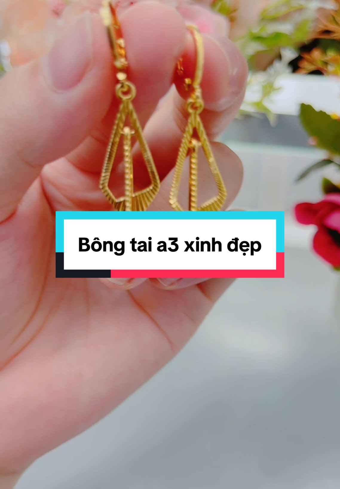 Bông tai A3 xinh đẹp #hoakendyshop #xuhuong #610 #trangsuc #hoakendy #hoatrangsuc #bongtai 
