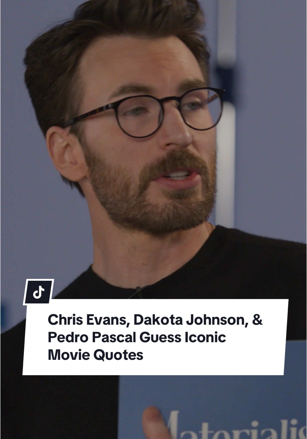 #PedroPascal as Mr. Darcy? Yes, please. Watch him, #ChrisEvans, and #DakotaJohnson put their romance movie knowledge to the test in this Bustle exclusive. #Materialists