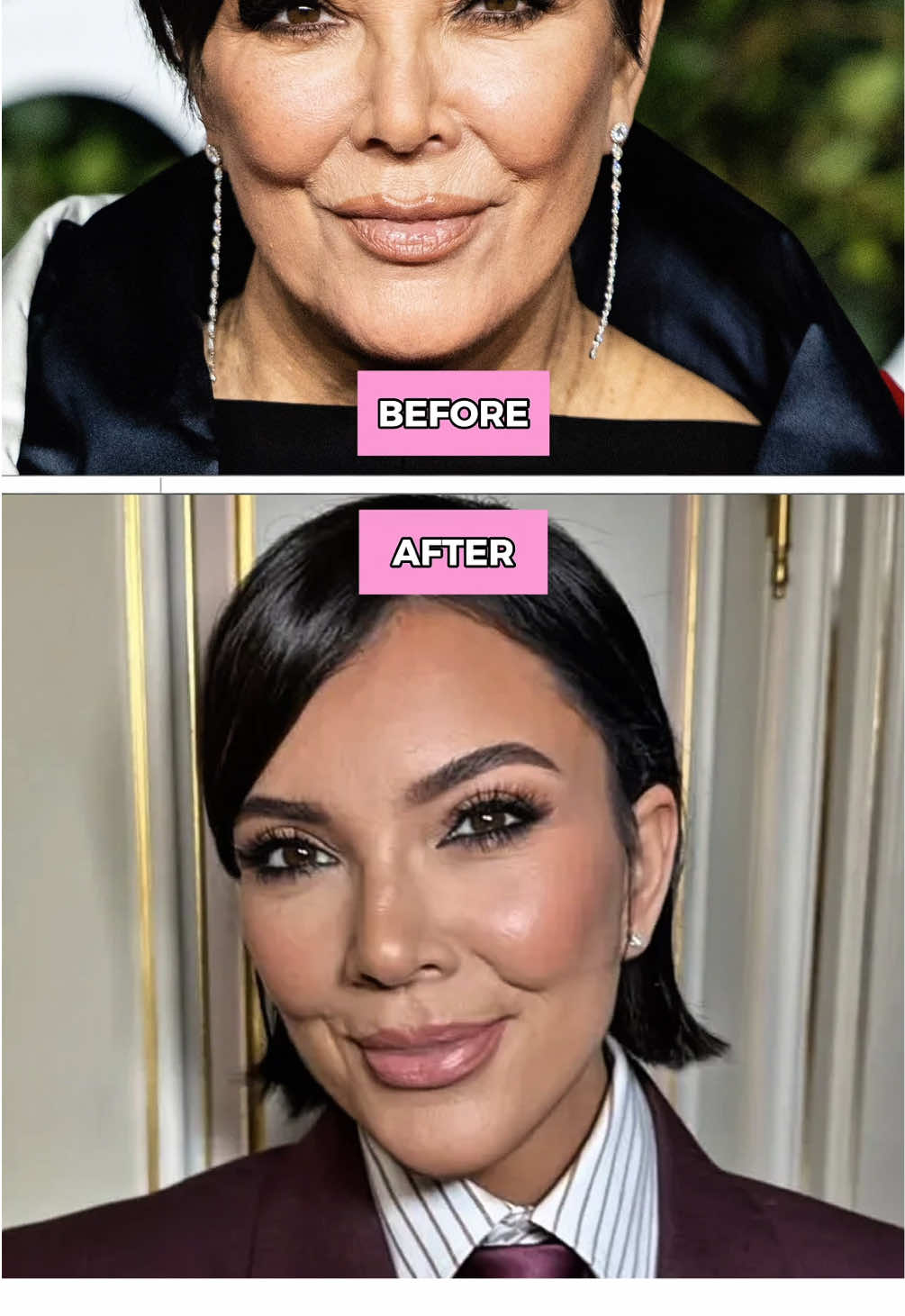 Kris Jenner did it again 👀 #fypromania #viral #kuwtk #jenners #krisjenner #transformation #thekardashias #krisjenner2025 #krisjenner #beforeandafter #foryou #fyp 