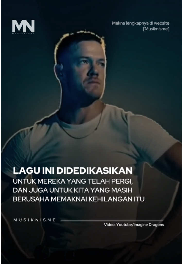 Demons adalah lagu yang terdengar megah, tapi sesungguhnya sangat personal. Lagu ini terasa seperti suara dari dalam diri — suara yang jarang kita tunjukkan ke dunia luar. Karena Demons bukan tentang perlawanan terhadap dunia… tapi tentang perang yang kita hadapi di dalam diri sendiri. Lagu ini cocok banget buat kita yang sering berusaha terlihat baik-baik saja, tersenyum di depan orang lain, tapi sebenarnya lagi jatuh, lagi gelap, lagi penuh luka. Ada sisi dalam diri yang nggak bisa kita ceritakan ke siapa pun. Ada rasa takut, rasa malu, rasa bersalah… yang kita simpan rapat-rapat. Dan Demons seakan jadi pengakuan jujur bahwa kita semua punya sisi gelap. Bukan karena kita jahat, tapi karena kita manusia. Imagine Dragons nggak menyuruh kita untuk sembuh. Mereka justru memberi ruang: “Kalau kamu sedang terpuruk, itu nggak apa-apa. Kamu nggak sendiri.” #musiknisme #imaginedragons #demons 