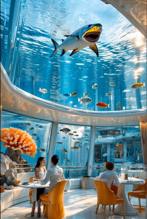 Underwater Hotel Not science fiction. Just check in beneath the sea — where every window opens onto a living world, and silence is the ultimate luxury. Tomorrow’s Earth and worlds beyond — seen here @ai.scifi.future #futureearth #futuretech #underwaterhotel #seahotel #futuristicarchitecture #futurearchitecture #luxuryhotel #conceptarchitecture #oceandesign #immersivedesign