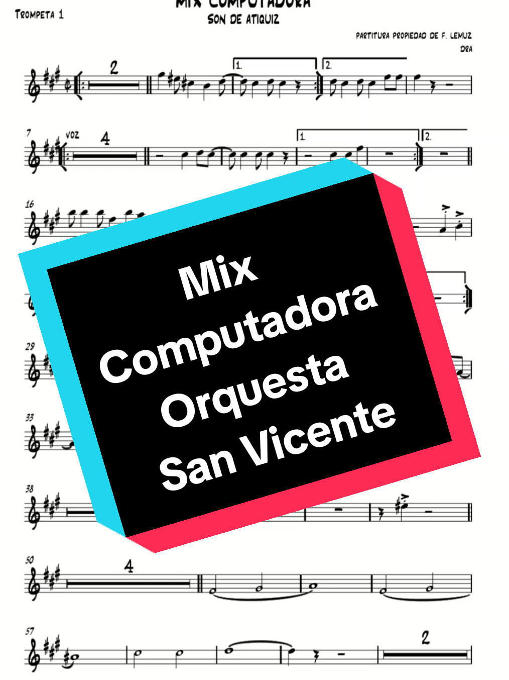 #orquestasanvicente #partituras #trompeta #viral #parati #todoelmundo #musica 