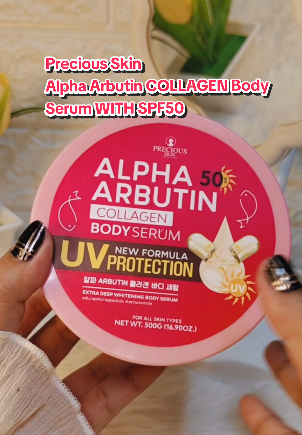 🎀 PRECIOUS SKIN THAILAND | Alpha Arbutin Collagen -- Deep Whitening Body Serum 🧴  ••New! Now with UV PROTECTION (Spf 50) 🔥🔥 #preciousskin #preciousskinbodyserum #bodyserum #alphaarbutin #alphaarbutinserum #collagenbodyserum #preciousskinthailand 