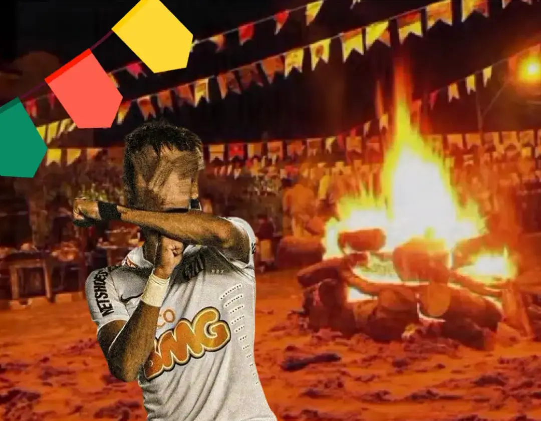 fotos do neymar versão festa junina (essas fotos não foi eu que fiz)