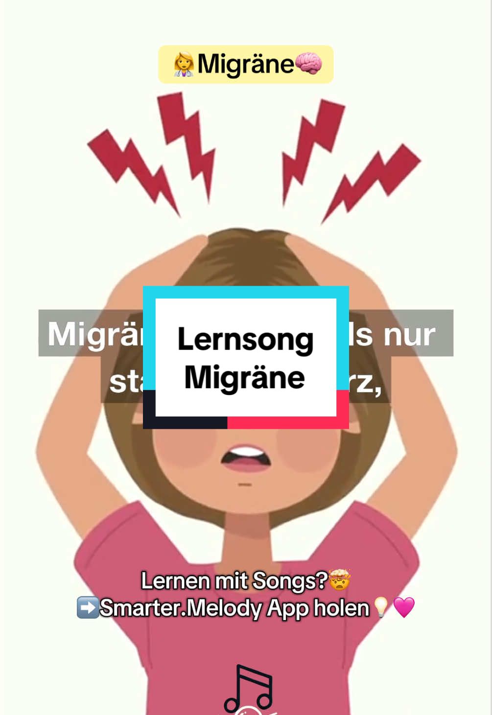 🤯Musik hören und gleichzeitig Lernen? Das geht!😍 ➡️Jetzt Smarter.Melody App herunterladen🧠 Hör dich schlau! 🫵🏻💡Vollversion über die Migräne findest du in der App Smarter.Melody!🩷 #lernsongs #smartermelody #lernen #biologie #medizin #studium #schule #medizinstudium #abi #gehirn #migräne #neuro #neurologie #kopfschmerzen