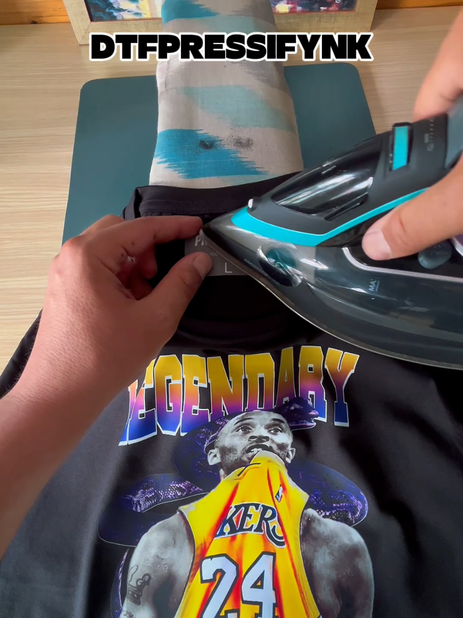 Turning blank shirt into profit - one DTF print at a time. The small business hustle is real. Watch how t-shirt printing starts from home. #SmallBusiness #tshirt #dtf #USA #foryoupage❤️❤️ 