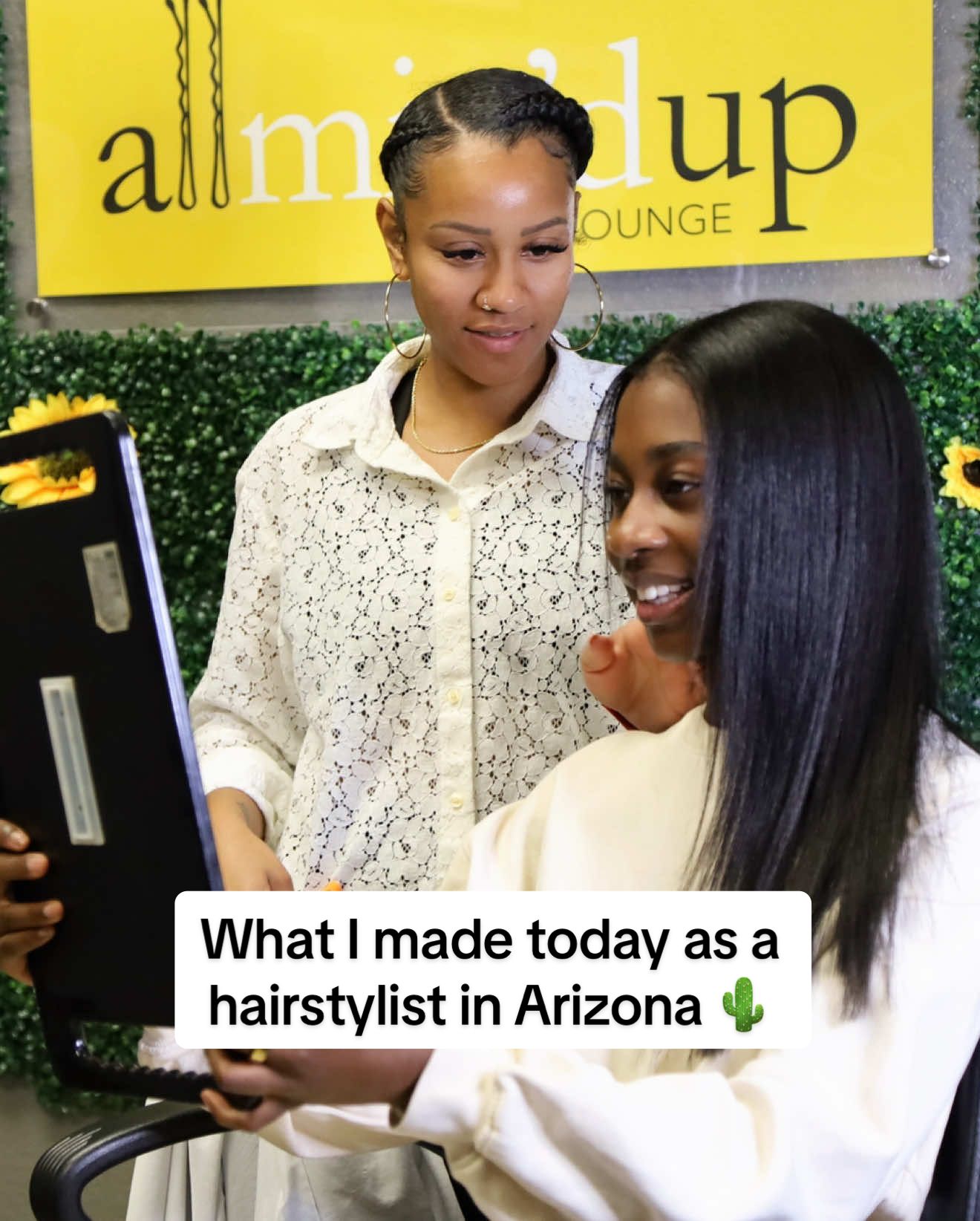 $500/day = $10k a month (working only 5 days a week) 🤑 📍@All Mix’d Up Beauty Lounge #azblackhairstylist #azblackhair #azblackhairsalon #blackhairtiktok #blackhairstylist #cosmotologist #blackcosmetologist #sixfigureincome #sixfigurebusiness #blacksalonowner 