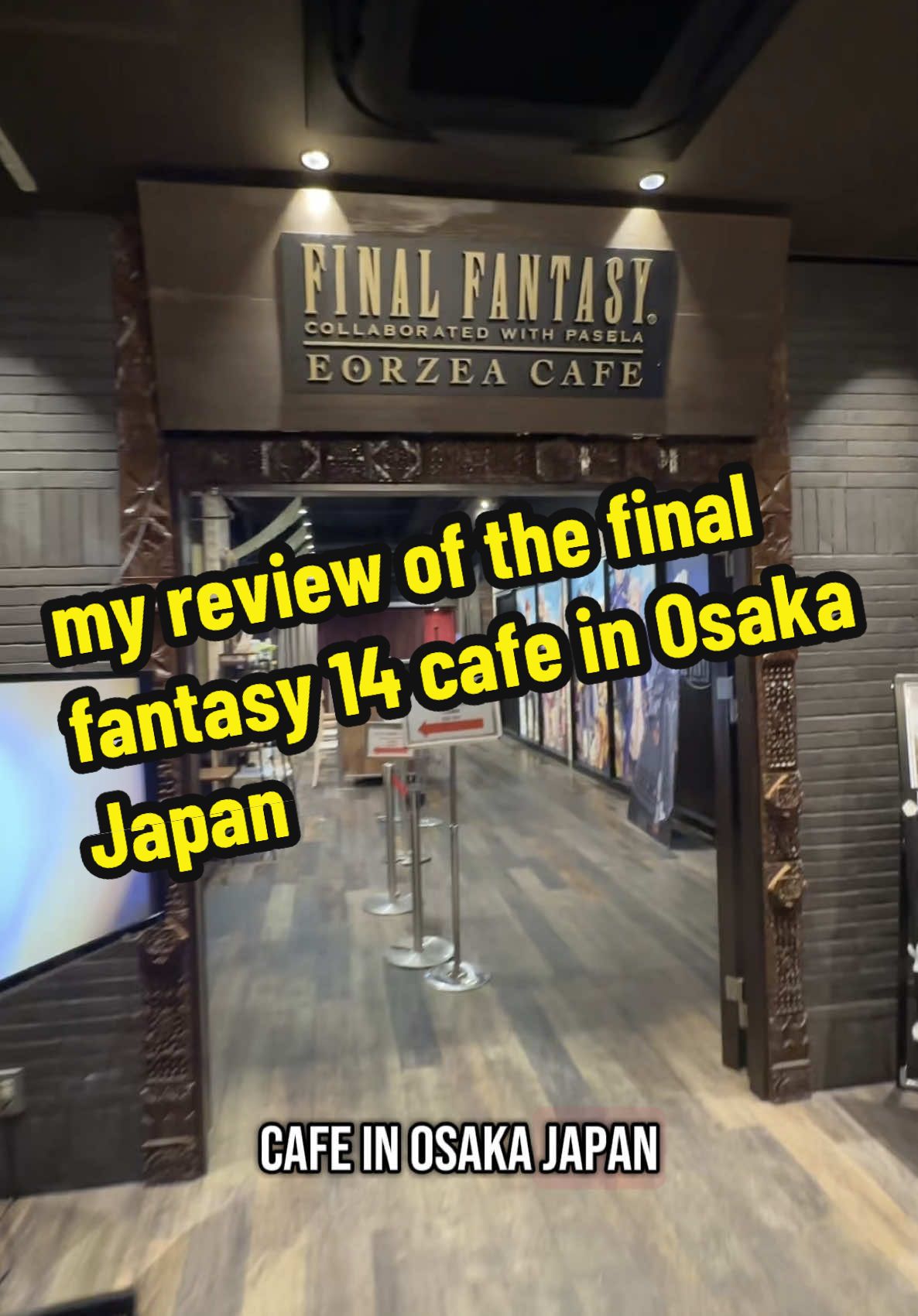 FINAL FANTASY 14 CAFE IN OSAKA JAPAN ✨ my hubs and I went to the Eorzea Cafe this time in Osaka and it was interesting to say the least! #eorzeacafe #finalfantasycafe #ffxiv #finalfantasy14 #osakajapan #dotonbori 