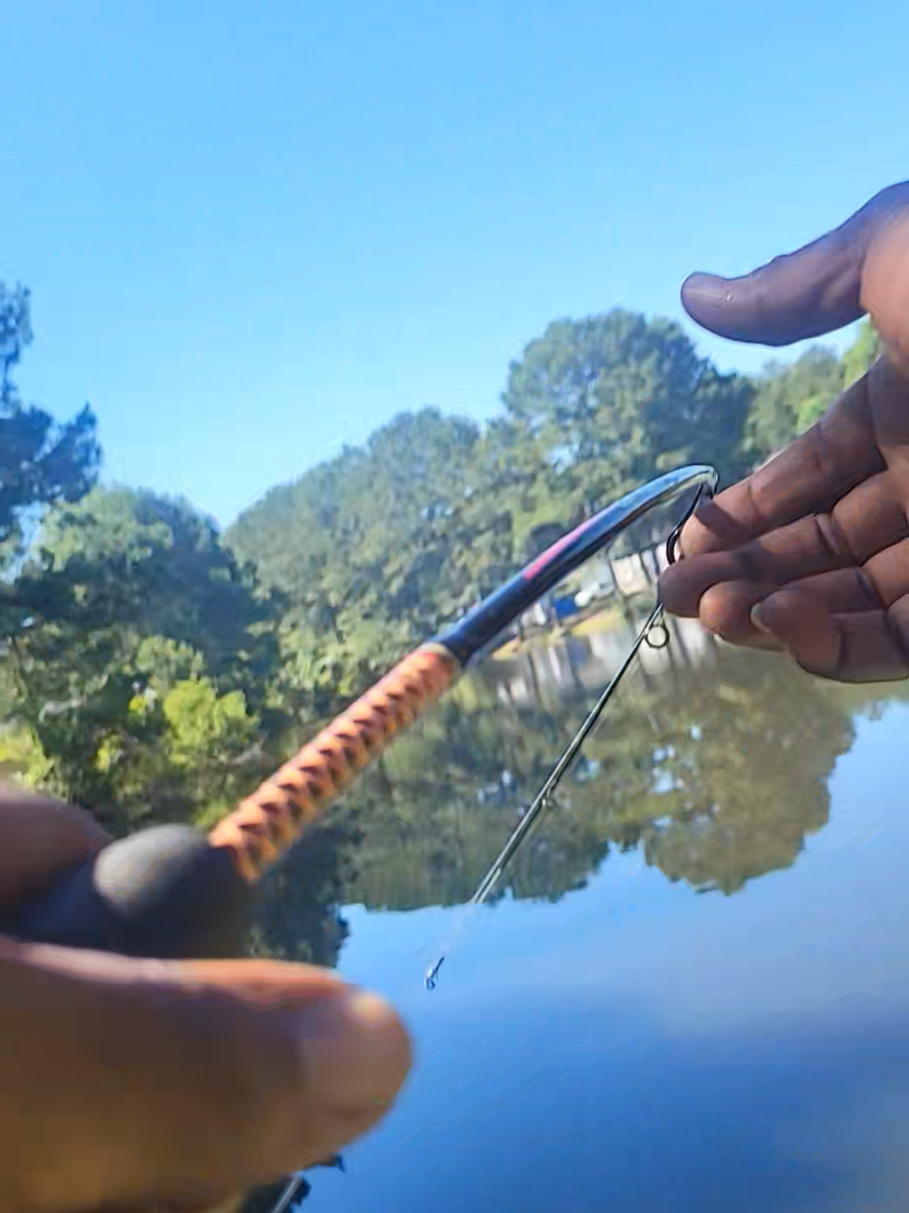 make it look easy...#fyp #foryoupage #jamaicatiktok #fishing #bassfishing #bassfish #largemouthbass #catchandrelease 