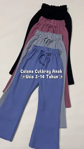 cutbray anak bahan knitt😍✨ #celanaanak #celanaanakperempuan #celanacutbray #cutbray #bahanknit #cutbrayknit #celanaanakmurah #kidsfashion #fashionanak #ootdanak #outfitanak #belilokal #belilokaltiktok 
