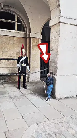 heart warming moment 💕 #kingsguards #peterellis #police #thekingguard #bukinghampalace #queensguard #kingguard #military #horseguardsparade #fyp #foryou 