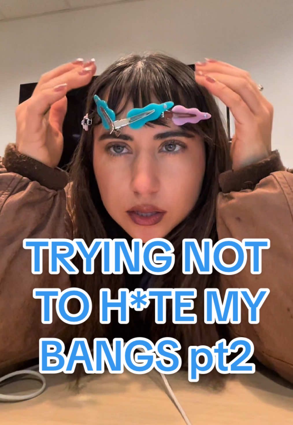 To be fair the clips did work  #bangs #settingclips #stylingbangs 