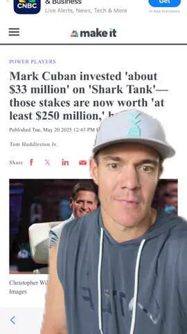I haven’t seen Mark in person since the day I was on Shark Tank, but it’s been a win win partnership for both of us.   It’s good to see his shark tank portfolio is worth over $250mil now!   