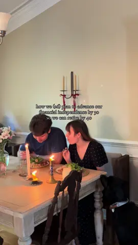 🎯 How we’re planning to level up our financial independence before 30 (as a team): Over the past few years, life has shifted in big ways—from our first studio apartment to a rental home in the foothills, promotions, raises, and yes… a little lifestyle creep. 😅 As we get closer to our elopement and and to 30, we’re getting more intentional about money—laying the groundwork now so we have options later. Our goal? Hit financial independence and retire by 40. Here’s what we’re doing: 📈 Investing more every year – Right now, we’re investing $8k/month, and our goal is to grow that number steadily over time. It’s a steep goal, but staying consistent is the plan now that we have our emergency funds and savings built up to where we'd like. Time to focus any additional income beyond expenses towards early retirement! 📉 Reining in lifestyle creep – From post-grad to now, our lifestyle grew as our income did. But this year, we’re tightening the budget and keeping upgrades modest—aligned with inflation and nothing more. Financial discipline is our new love language. 💸 🏁 Setting net worth milestones – We’re mapping out financial checkpoints as a couple, and each one comes with a small, meaningful reward we’ve intentionally delayed (thank you @lucrativelifelucy  for the inspo — she's our go-to money mindset gal!) We’re building something sustainable, together—and honestly, that’s the most exciting part. If you’re working toward financial freedom too (solo or with a partner), we’d love to hear what’s working for you! 👇 #FIREmovement #CouplesFinance #FinancialIndependence #RetireEarly #MoneyGoals #BudgetingTogether #InvestingAsACouple #RootedAndReal #AppalachiaOnABudget