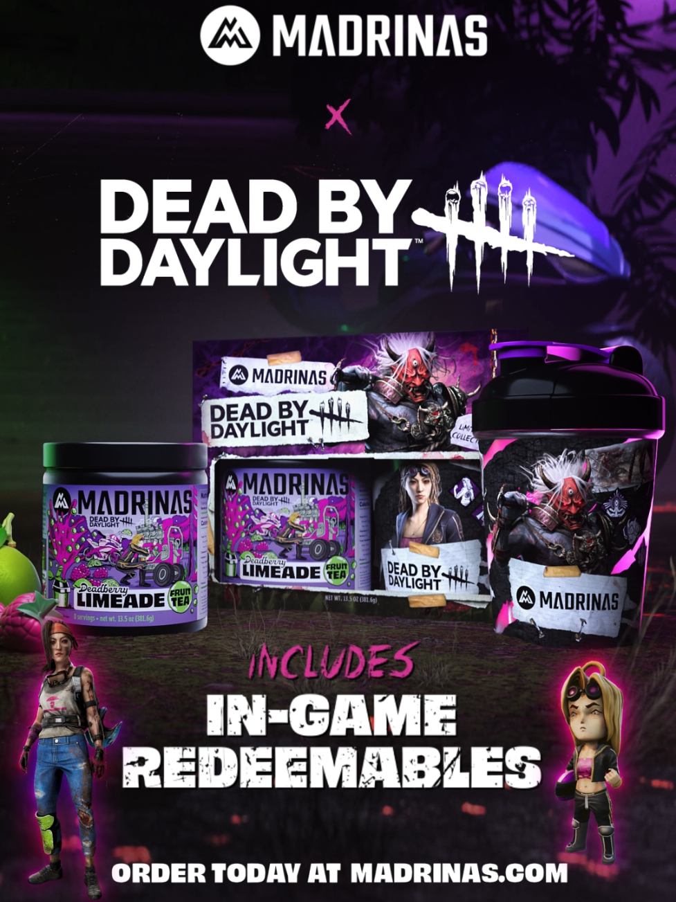 There's nowhere to run.... 👹 The Oni is here, bringing his wrath and a terrifying exclusive Dead by Daylight Limited Edition Collector's Box. In it you'll find: 🍋‍🟩 Deadberry Limeade Fruit Tea 🔪 EXCLUSIVE Dead by Daylight Shaker Cup 🎮 In-Game Redeemables for Dead by Daylight ➡️  Get your Dead by Daylight Collectors Box at the Link in Bio or on TikTok shop! @Dead By Daylight  #deadbydaylightmoments #deadbydaylightfyp #deadbydaylight 