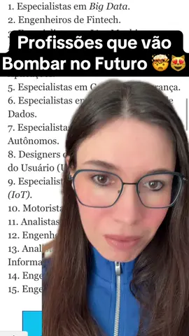 Profissões de Futuro #ia #futuro #tecnologia #computacao #ai #informatica #dados #informacao #tecnico #engenheiro #fyp #foru 