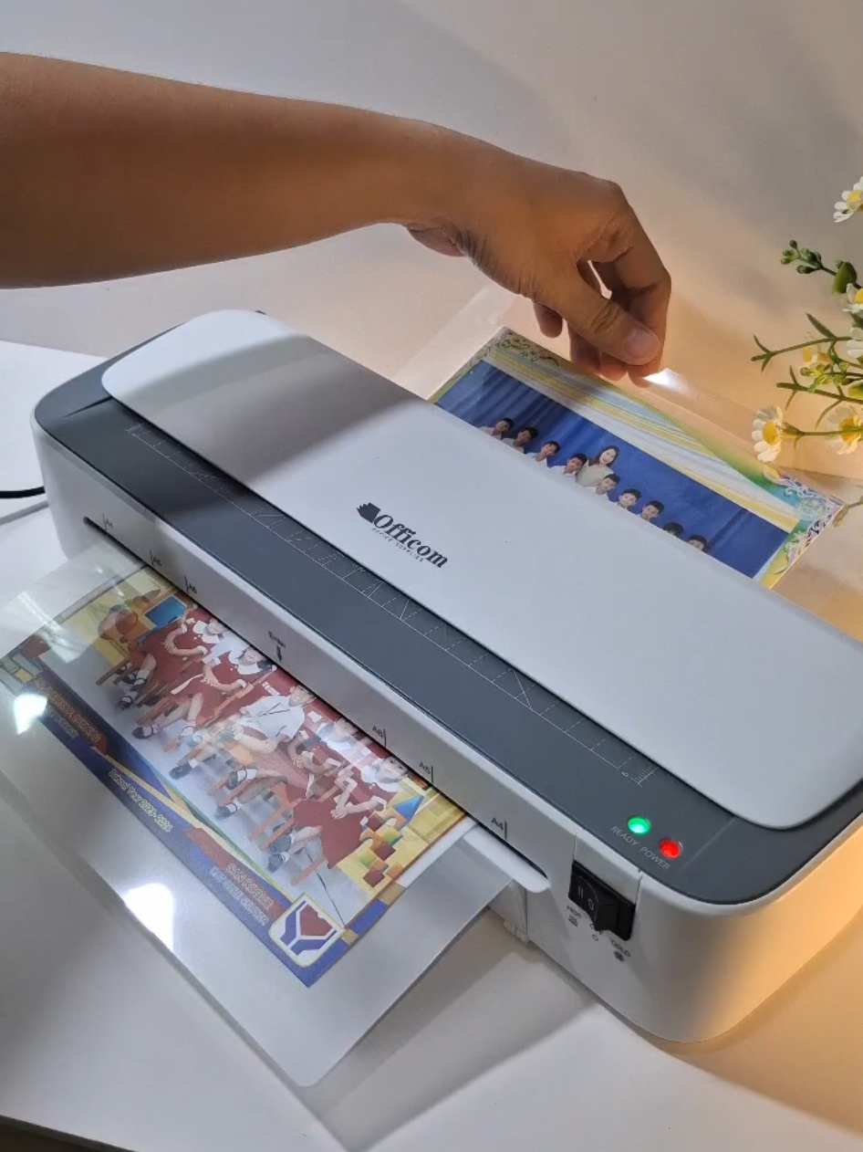 Affordable Quality Laminating machine Set! Portable and Easy to use🥰 Click yellow basket to order👆 #laminator #laminatingmachine #officomlaminator 