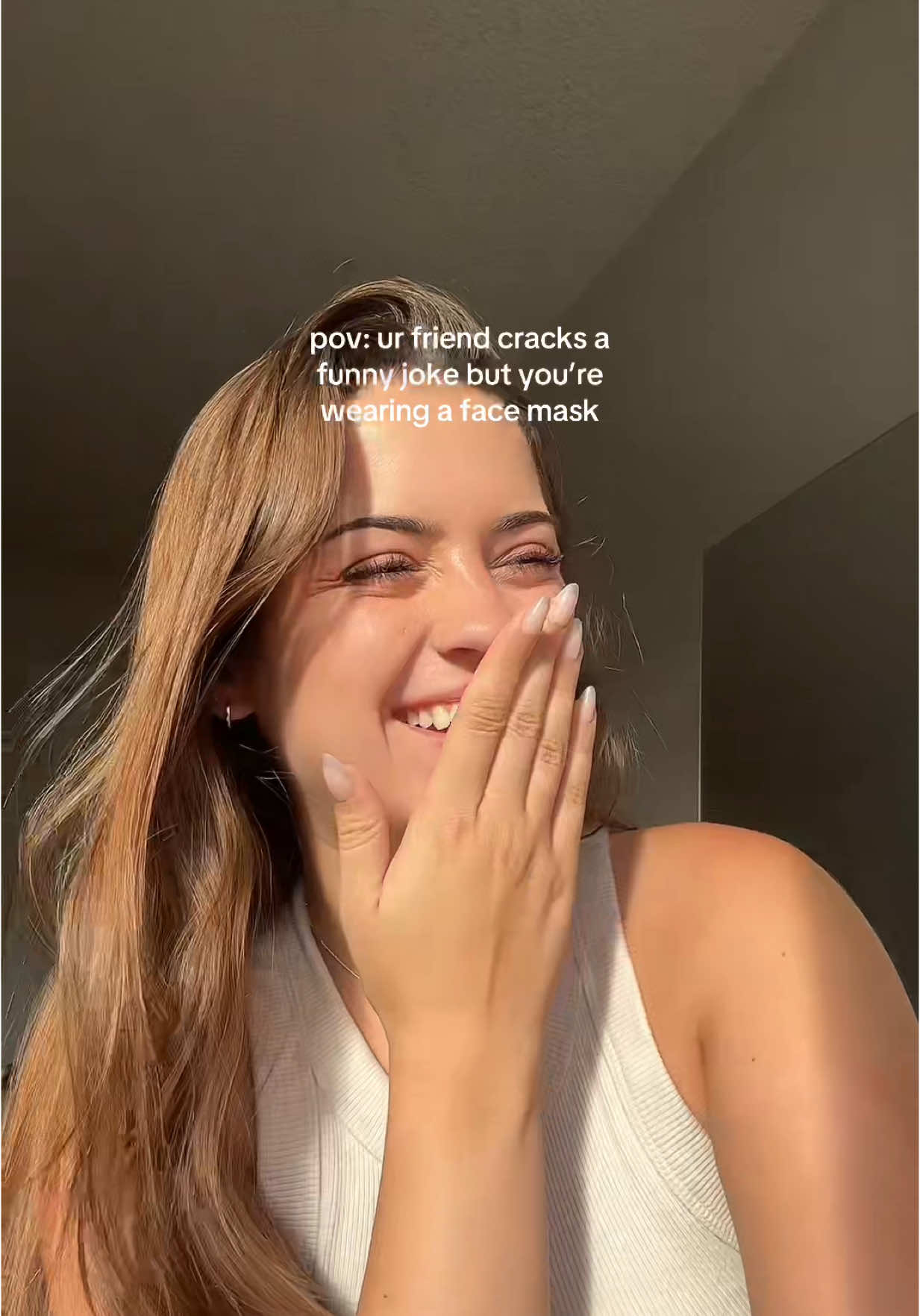 When your friend makes you laugh while doing a sheet mask 🤣  Shop Let’s Get Sheet Faced now @ultabeauty #idewcare #koreanskincare #kbeauty 
